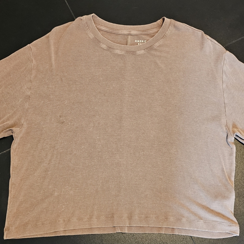 American Eagle Outfitters Dusty Pink Short Sleeve Tee
